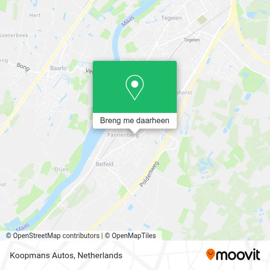 Koopmans Autos kaart