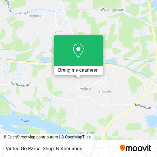Vinted Go Parcel Shop kaart