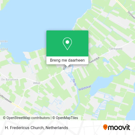 H. Fredericus Church kaart