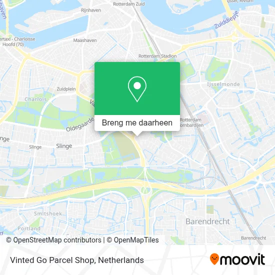 Vinted Go Parcel Shop kaart