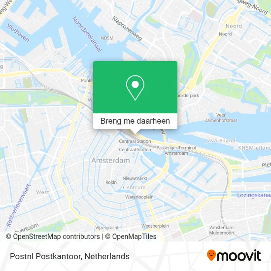Postnl Postkantoor kaart