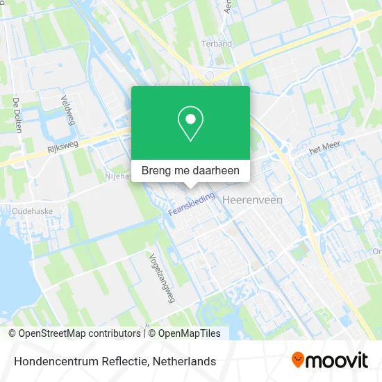 Hondencentrum Reflectie kaart