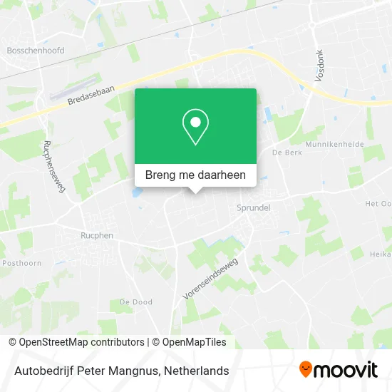 Autobedrijf Peter Mangnus kaart
