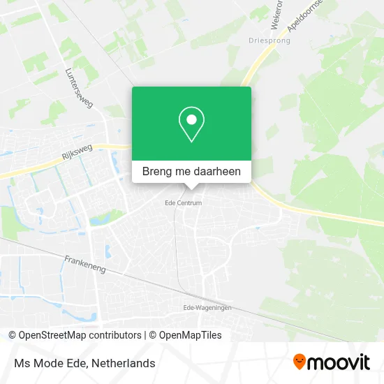 Ms Mode Ede kaart