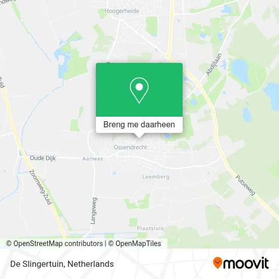 De Slingertuin kaart