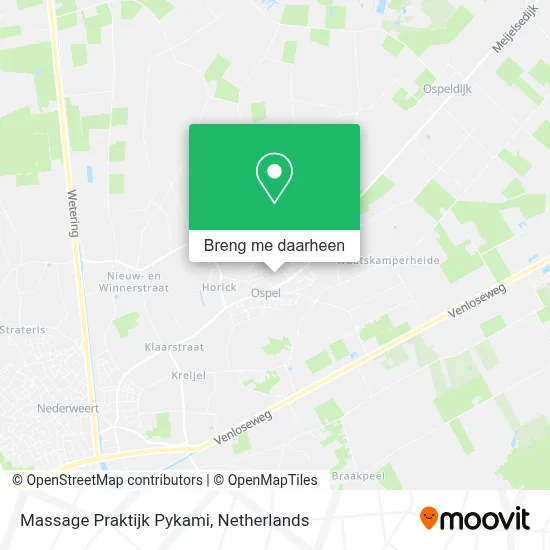 Massage Praktijk Pykami kaart