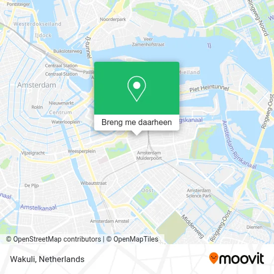 Wakuli kaart