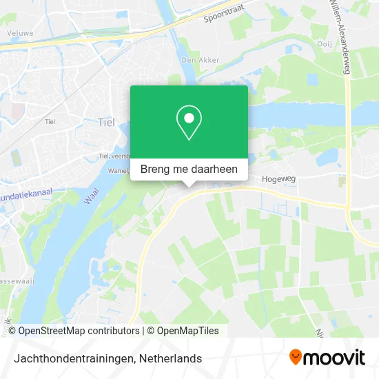 Jachthondentrainingen kaart