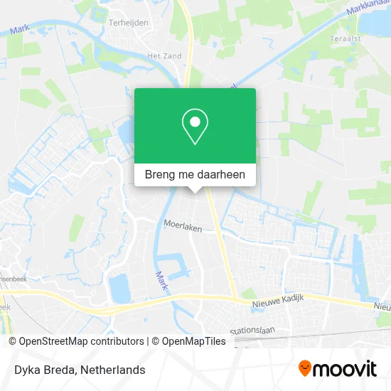 Dyka Breda kaart