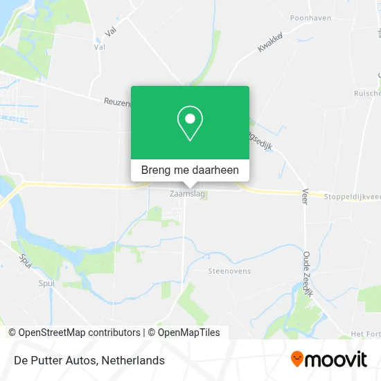 De Putter Autos kaart