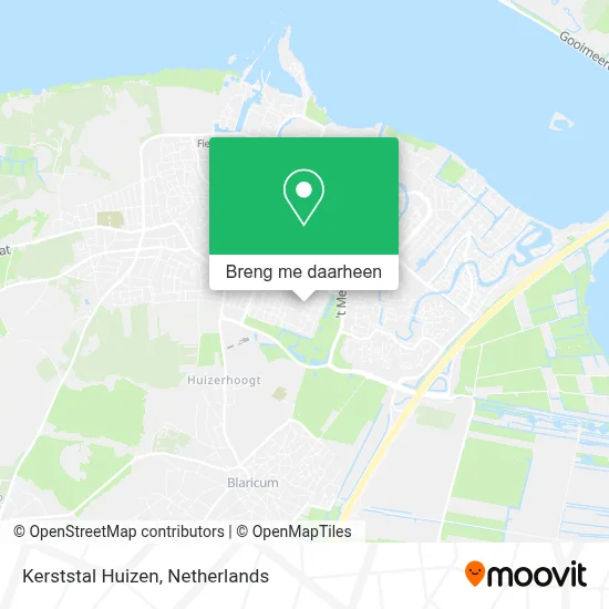 Kerststal Huizen kaart