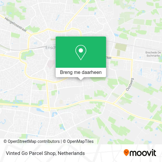 Vinted Go Parcel Shop kaart