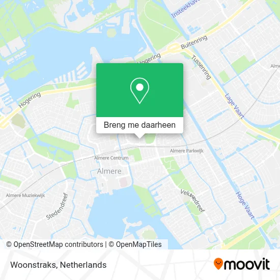 Woonstraks kaart