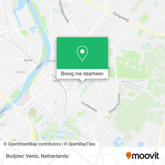 Bodytec Venlo kaart