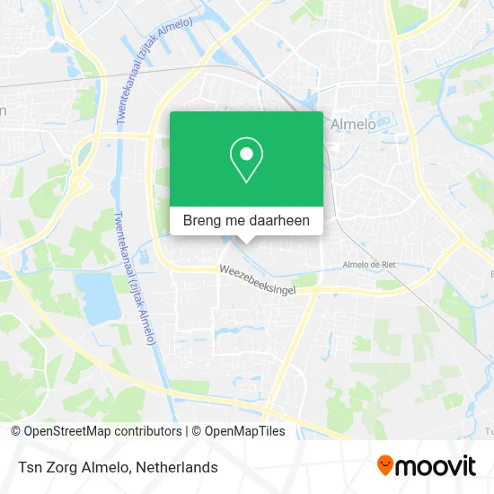 Tsn Zorg Almelo kaart
