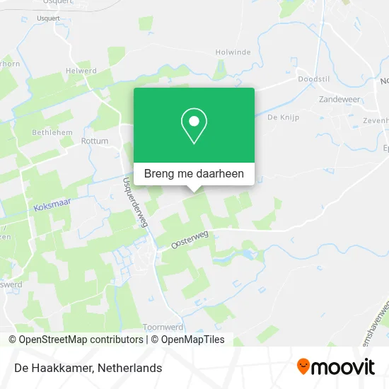 De Haakkamer kaart