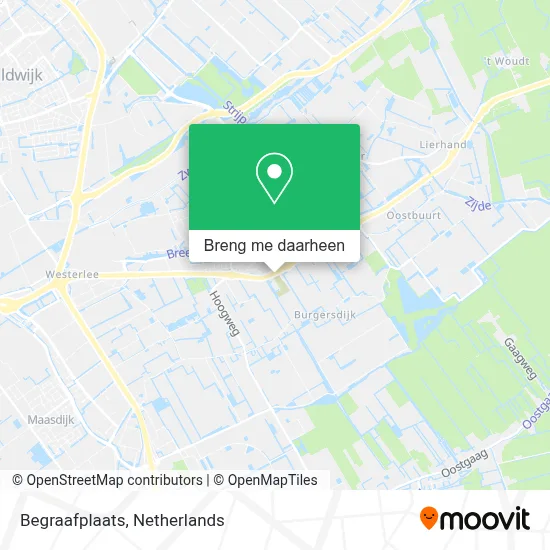 Begraafplaats kaart