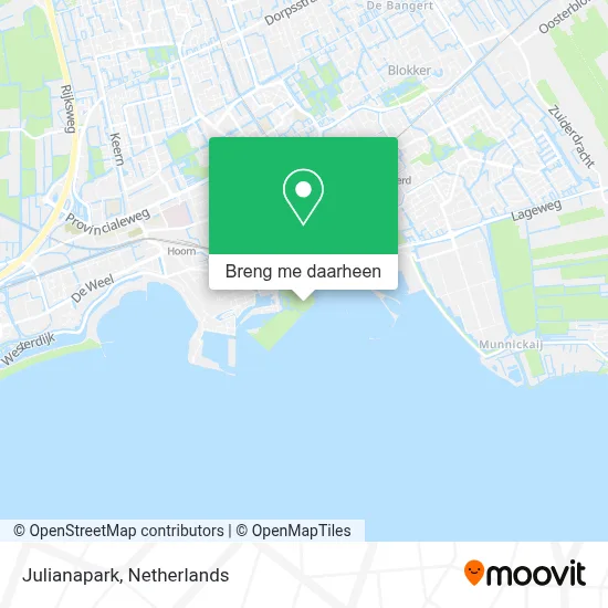 Julianapark kaart