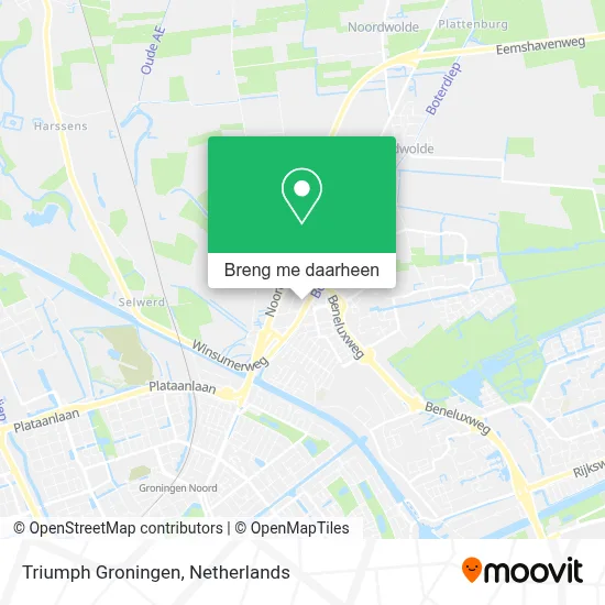 Triumph Groningen kaart