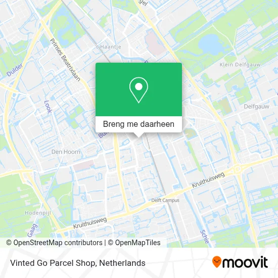 Vinted Go Parcel Shop kaart