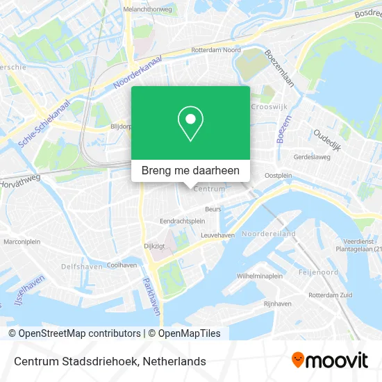 Centrum Stadsdriehoek kaart
