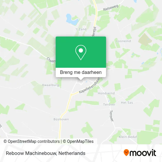 Reboow Machinebouw kaart
