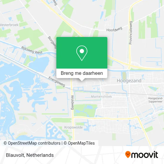 Blauvolt kaart