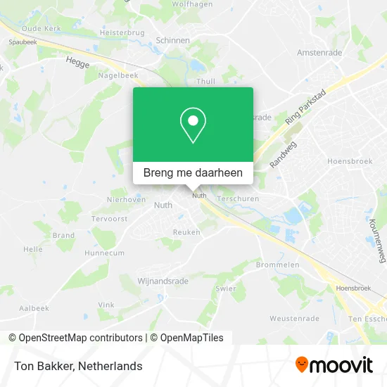 Ton Bakker kaart