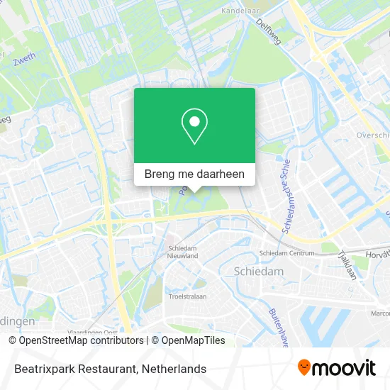 Beatrixpark Restaurant kaart