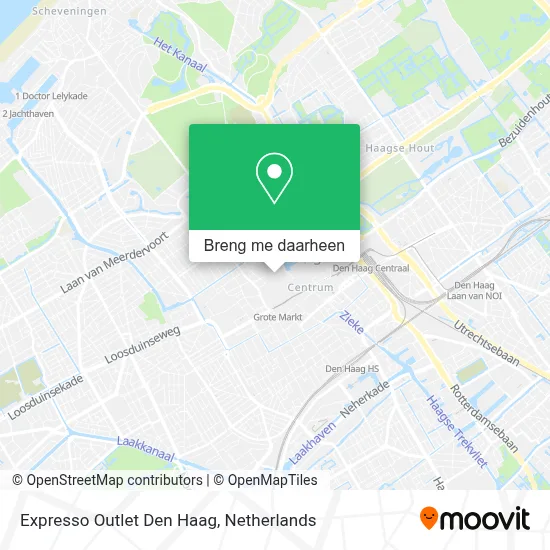 Expresso Outlet Den Haag kaart