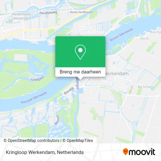 Kringloop Werkendam kaart