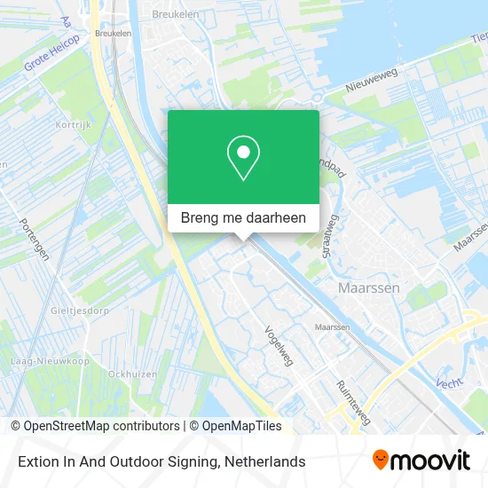 Extion In And Outdoor Signing kaart