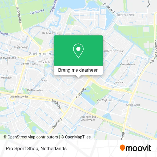 Pro Sport Shop kaart