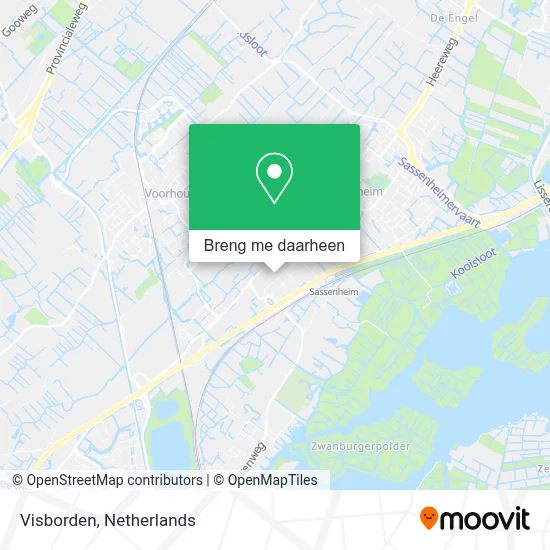 Visborden kaart