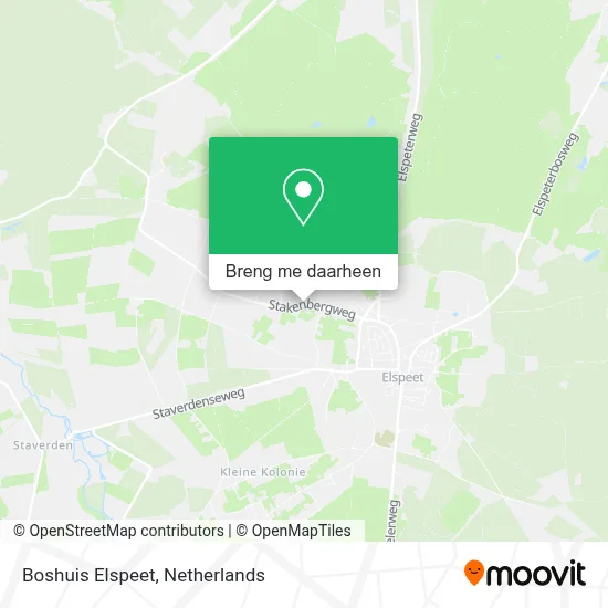 Boshuis Elspeet kaart