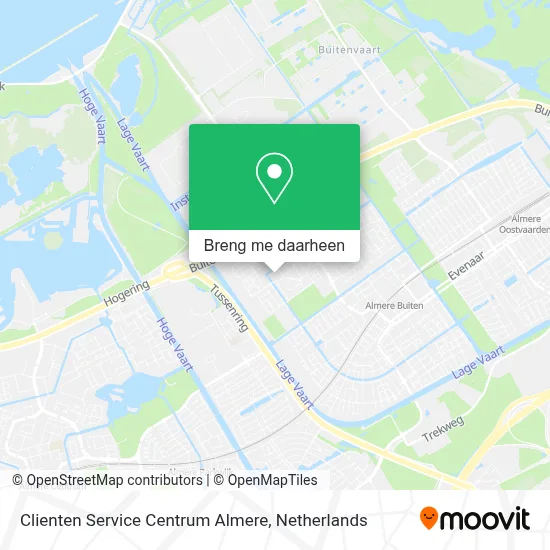 Clienten Service Centrum Almere kaart