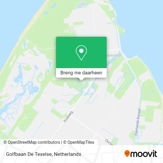 Golfbaan De Texelse kaart