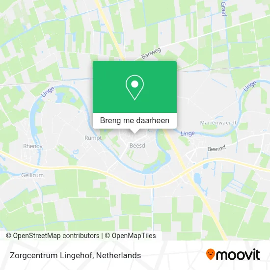 Zorgcentrum Lingehof kaart