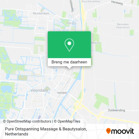 Pure Ontspanning Massage & Beautysalon kaart