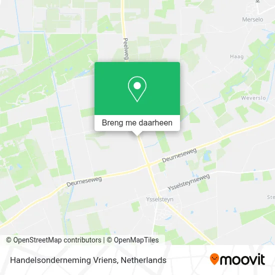 Handelsonderneming Vriens kaart