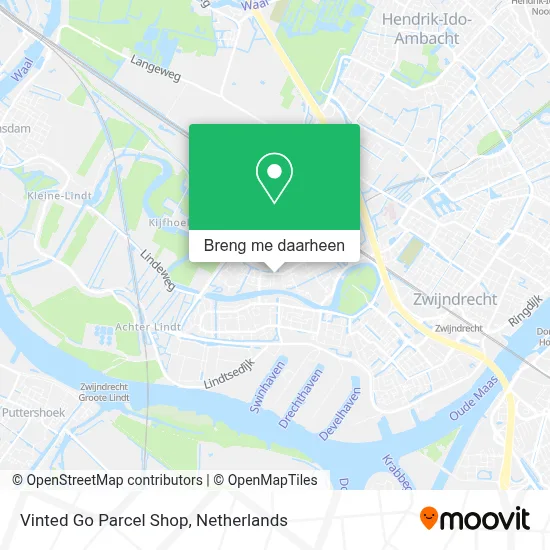 Vinted Go Parcel Shop kaart