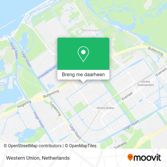 Western Union kaart