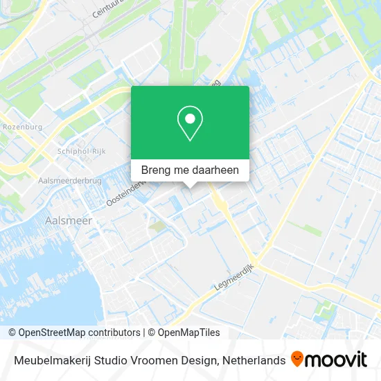 Meubelmakerij Studio Vroomen Design kaart