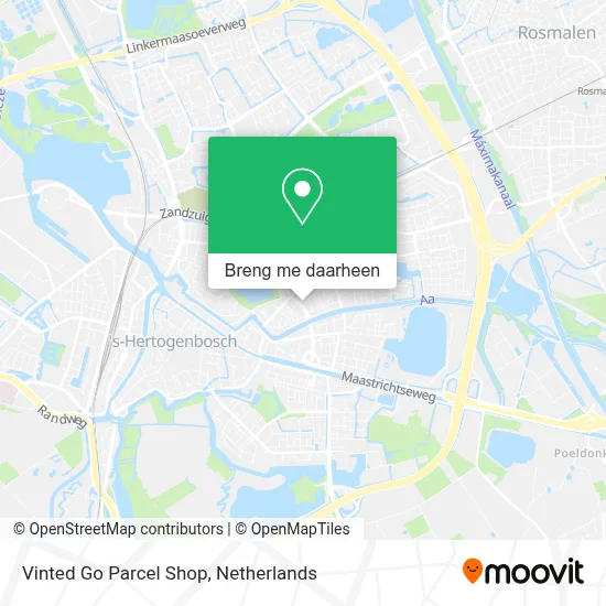 Vinted Go Parcel Shop kaart