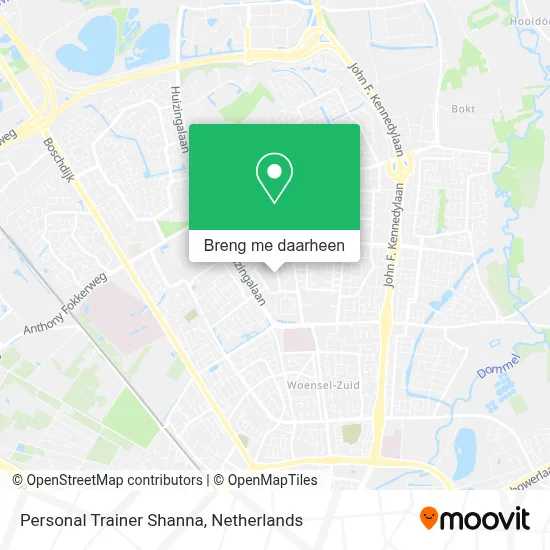 Personal Trainer Shanna kaart