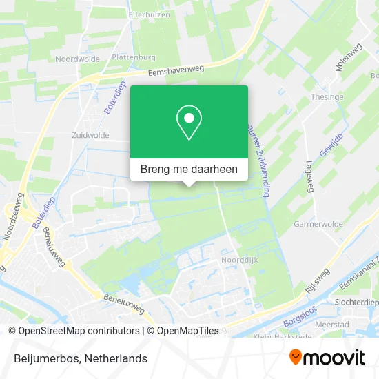 Beijumerbos kaart