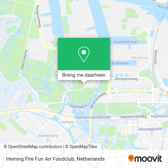 Heining Fire Fun An' Foodclub kaart