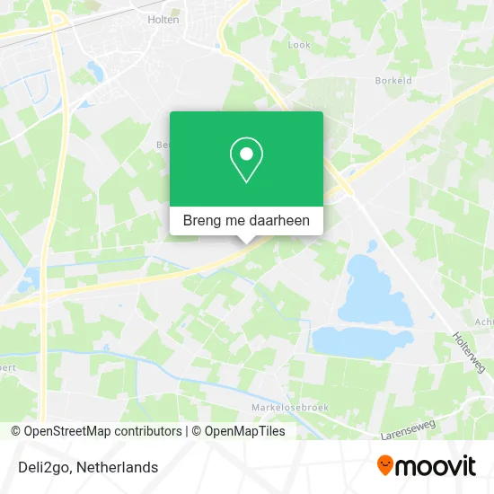 Deli2go kaart