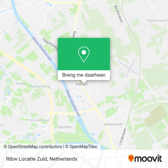 Ribw Locatie Zuid kaart