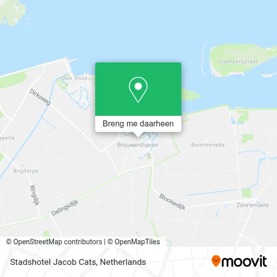 Stadshotel Jacob Cats kaart